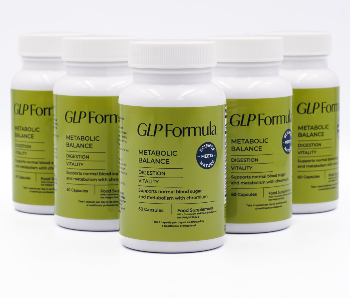 GLP Formula Pflanzen-Komplex + Chrom – Natürliche Unterstützung für Stoffwechsel & Balance – 60 Kapseln