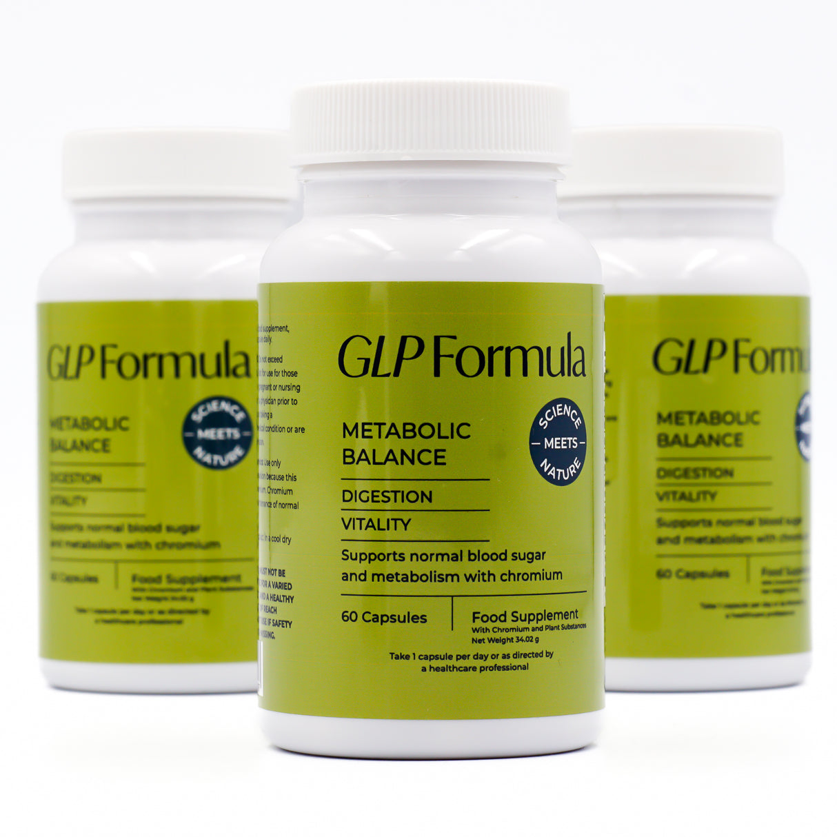 GLP Formula Pflanzen-Komplex + Chrom – Natürliche Unterstützung für Stoffwechsel & Balance – 60 Kapseln