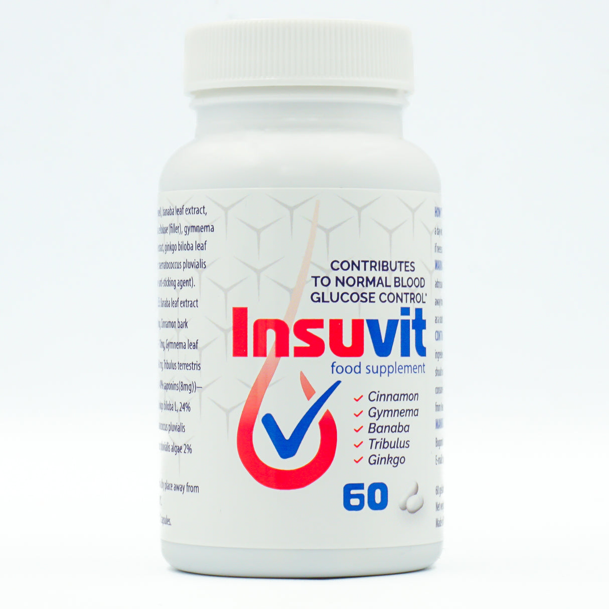 Insuvit – Nahrungsergänzungsmittel mit natürlichen Inhaltsstoffen | Praktische 60 Kapseln für den Alltag