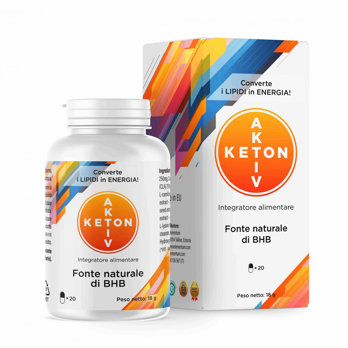 Keton Aktiv - 30 Capsule - con Gymnema Sylvestre, Rhodiola rosea. 20 Capsula