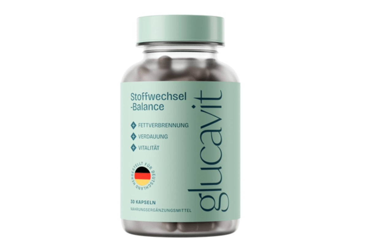 Glucavit – Nahrungsergänzung mit 11 essenziellen Nährstoffen | Vitamine & Mineralstoffe für Energie, Vitalität & Wohlbefinden