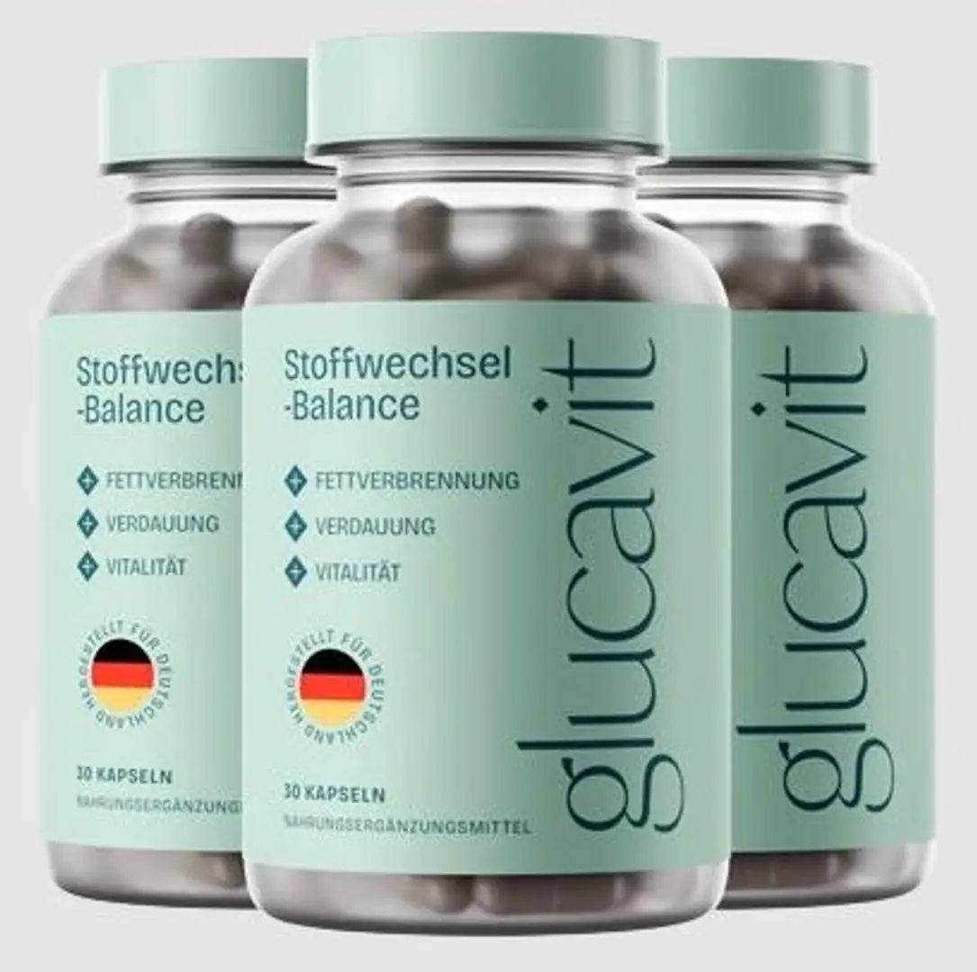 Glucavit – Nahrungsergänzung mit 11 essenziellen Nährstoffen | Vitamine & Mineralstoffe für Energie, Vitalität & Wohlbefinden